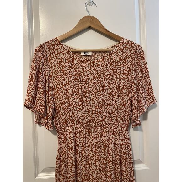 Made with Love Modest Maxi Midi Dress Size M Long Flowy Floral Boho Cottage Core - Picture 4 of 11